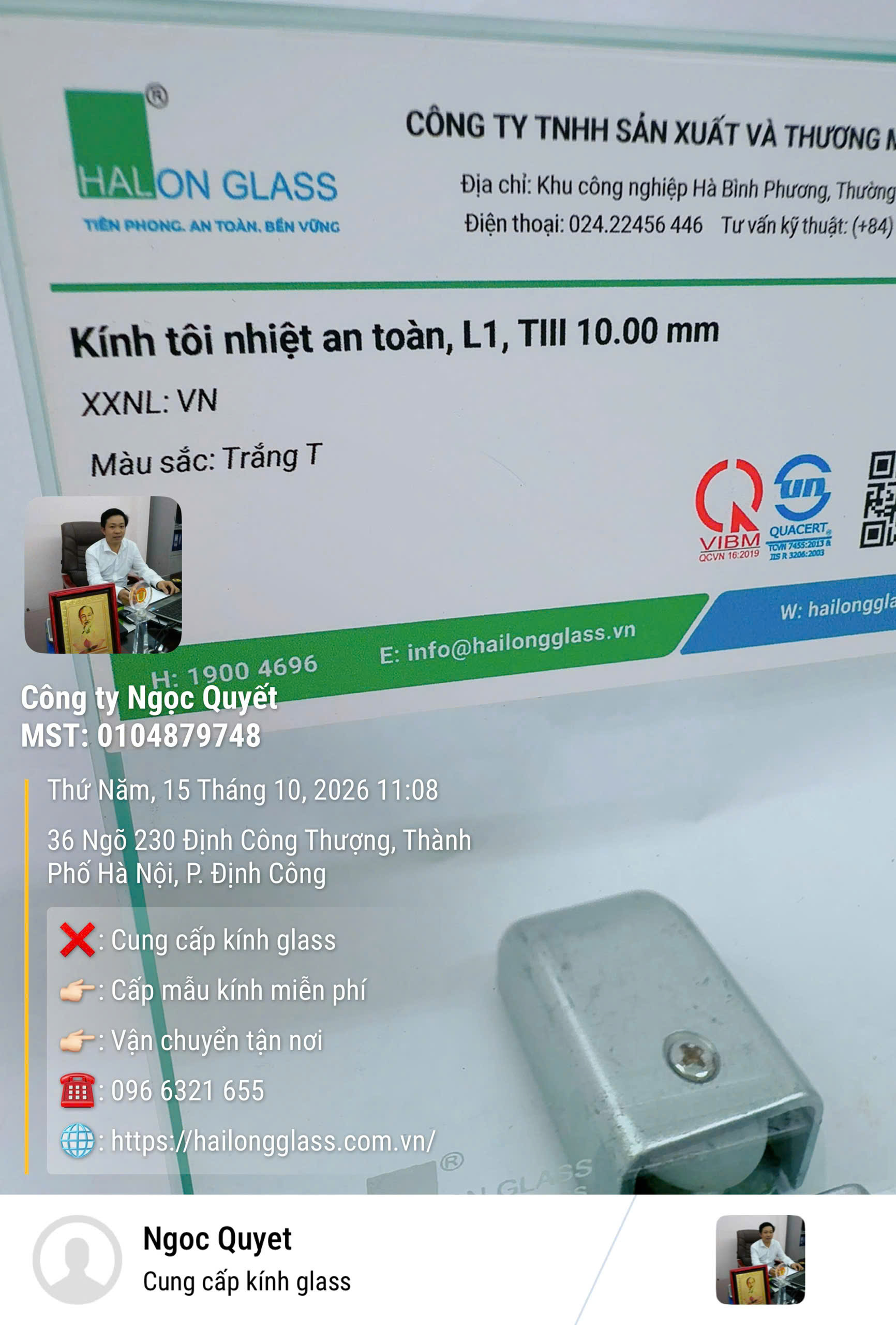 Kính cường lực 10mm